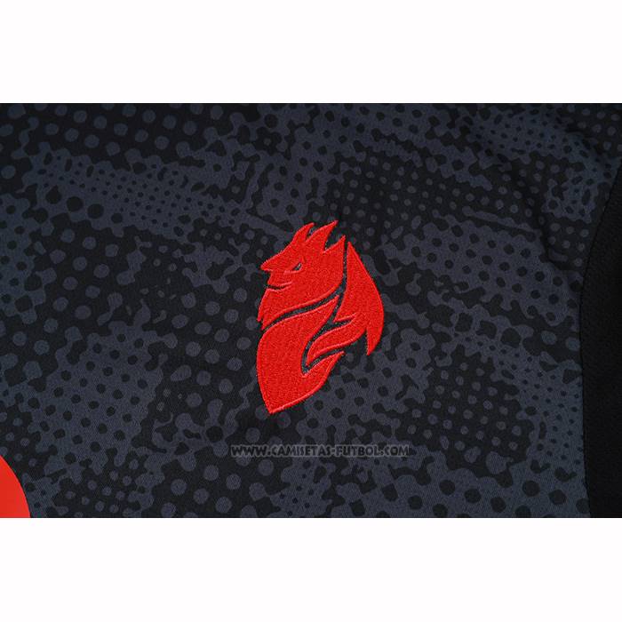 Chandal del AC Milan Manga Corta 2025-2026 Negro - Pantalon Corto